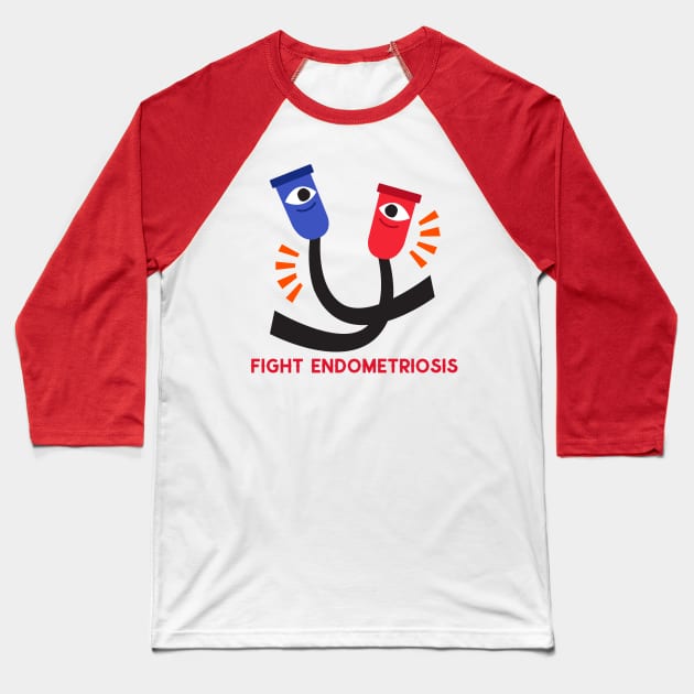 fight endometriosis Baseball T-Shirt by Zipora